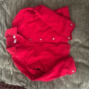 Emma James Red Jean Jacket